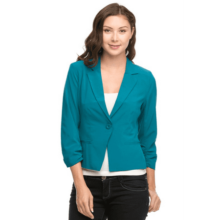 Boyfriend Blazer Jacket for Women Black, Red, White Blazers Long Sleeve Reg & Plus