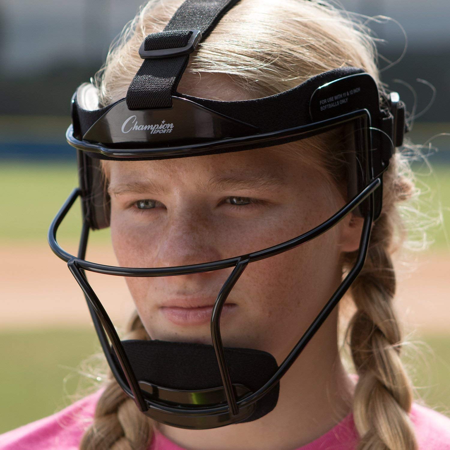 Champion Sports Softball Fielder's Face Mask, Pink, Youth Size 6.25-6.75