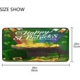 thumbnail image 3 of GZHJMY St.Patrick's Day Kitchen Rugs and Mats,Happy St Non Slip Washable Cushioned Carpets Polyester AntiFatigue Comfort Porch Floor Mat Doormate, 39"x 20", 3 of 7