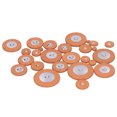 thumbnail image 1 of Dioche Saxophone Pads Brown Sound Hole Resonator Gasket Pad For Alto/Soprano Sax, 1 of 8