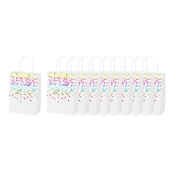 10pc Kraft Gift Bag with Twisted Handles Small Shopping Paper or Party