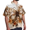 thumbnail image 2 of Butterfly Fission Diagram Men's Short Sleeve Hawaiian Beach Shirts, Casual Printed Button Down Spread Collar Tops, Summer Unisex Style, 2 of 6