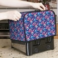 thumbnail image 7 of Uemuo Blue Skull Flower Print Toaster Cover 2 Slice, Small Kitchen Appliance Covers, Toaster Oven Cover with Loop, Bread Machine Cover Dust Cover Protection, 7 of 7