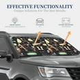 thumbnail image 3 of Kdxio Vegetable Quiche Print 2-Piece Sun Shade Front Windshield - Foldable Car Front Window Sunshades For Most Sedans Suv Truck, 3 of 6