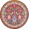 thumbnail image 2 of Rugs.com Fleur Collection Rug – 6' Round Multi Medium-Pile Rug Perfect For Kitchens, Dining Rooms, 2 of 8