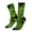 2 Black-2, variant on Tiny Green Fern Leaves Crew Socks for Men & Women, Breathable Casual Athletic Ankle Socks