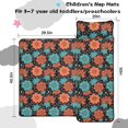 thumbnail image 5 of Pioneer Flower Floral Print Pattern Toddler Nap Mat for Teens Preschool Daycare, Teens Sleeping Mat Bag, Toddler Sleeping Bag with Pillow, 5 of 6