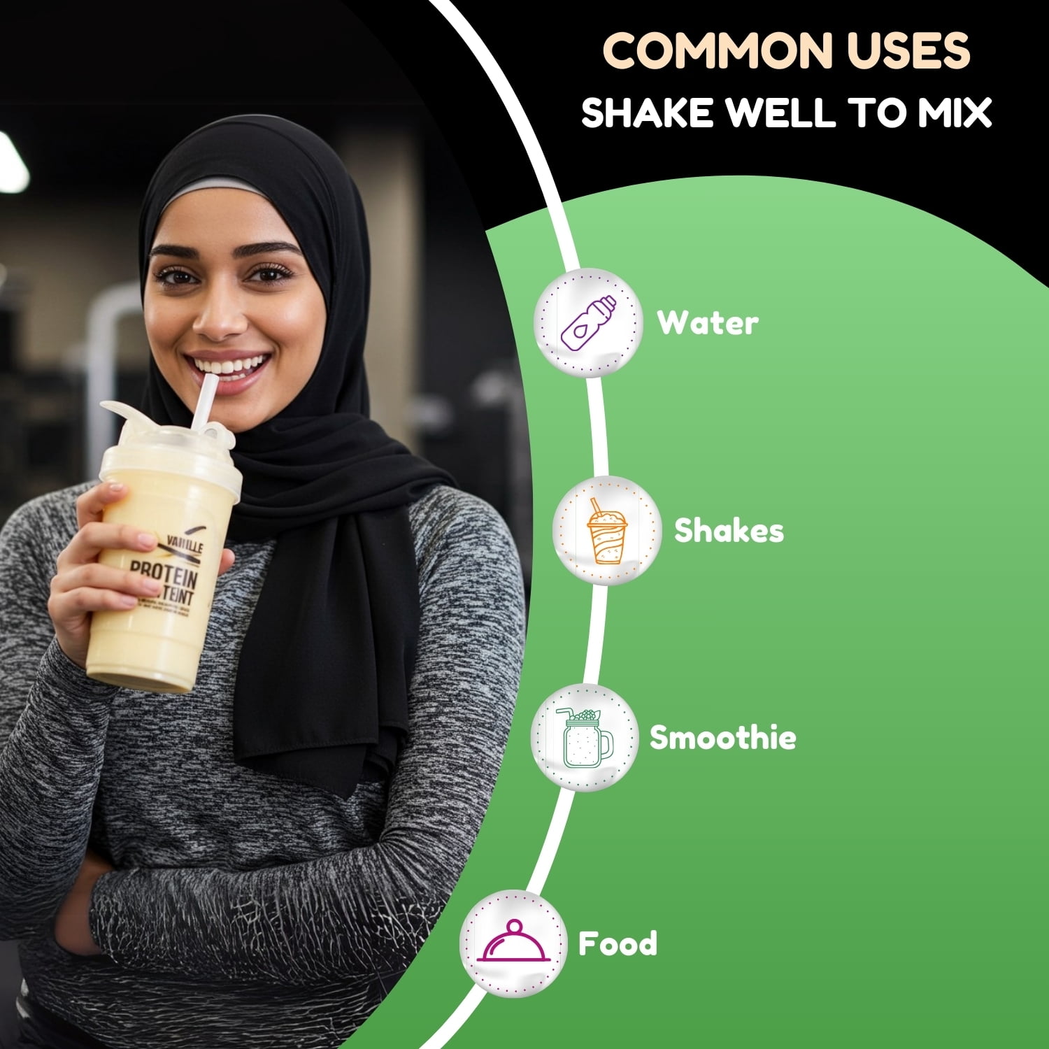 Delicious Creamy Vanilla Halal Whey Protein Powder 2Lbs | 26g Protein, 5500mg BCAAs, and 460mg Glutamine | for Recovery & Lean Muscles | Gluten-Free | Non-GMO | Keto-Friendly | by SHIFAA NUTRITION