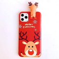 thumbnail image 1 of Christmas Case for iPhone 11 Pro Max, Merry Christmas Soft Silicone TPU 3D Cute Snowman Santa/Elk Pattern Pretty Cute Premium Flexible Protective Case, 1 of 4