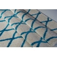 thumbnail image 4 of Ladole Rugs Geometric Trellis Simple Syle Carpet Comfortable Area Rug Carpet in Ivory-Turquoise 5x8 (5'3" x 7'6", 160cm x 230cm), 4 of 8