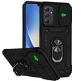 thumbnail image 2 of Designed for Samsung Galaxy A15 5G Shockproof Edge Bumper with Stand, Camera Lens Protection & 360° Rotate Ring Kickstand Phone Case Cover [Black], 2 of 7