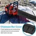 thumbnail image 4 of Unique Bargains 20" Chainsaw Chain Bar Protective Cover, Plastic Scabbard Guard, Tools Plate Protect Anti Scratch, Black 2Pcs, 4 of 6