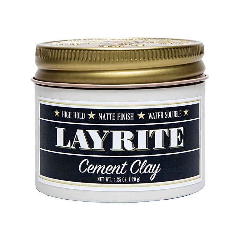 スタイリング剤 LAYRITE DELUXE Cement Clay 4.0 oz Layrite, Cement Clay, 4.25 oz, Matte Finish, Water-Based Styling