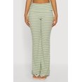thumbnail image 3 of Women's Striped Fold Over Waist Textured Knit Pants, 3 of 4
