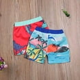 thumbnail image 5 of Styles I Love Little Boys Graphic Print Swim Shorts Bathing Suit Beach Pool Boy Swim Trunks (Light Blue - Tropical, 130/5-6 Years), 5 of 7