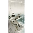 thumbnail image 2 of Koson, Ohara 14x24 White Modern Wood Framed Museum Art Print Titled - Oeverlopers at sickle moon, 2 of 4