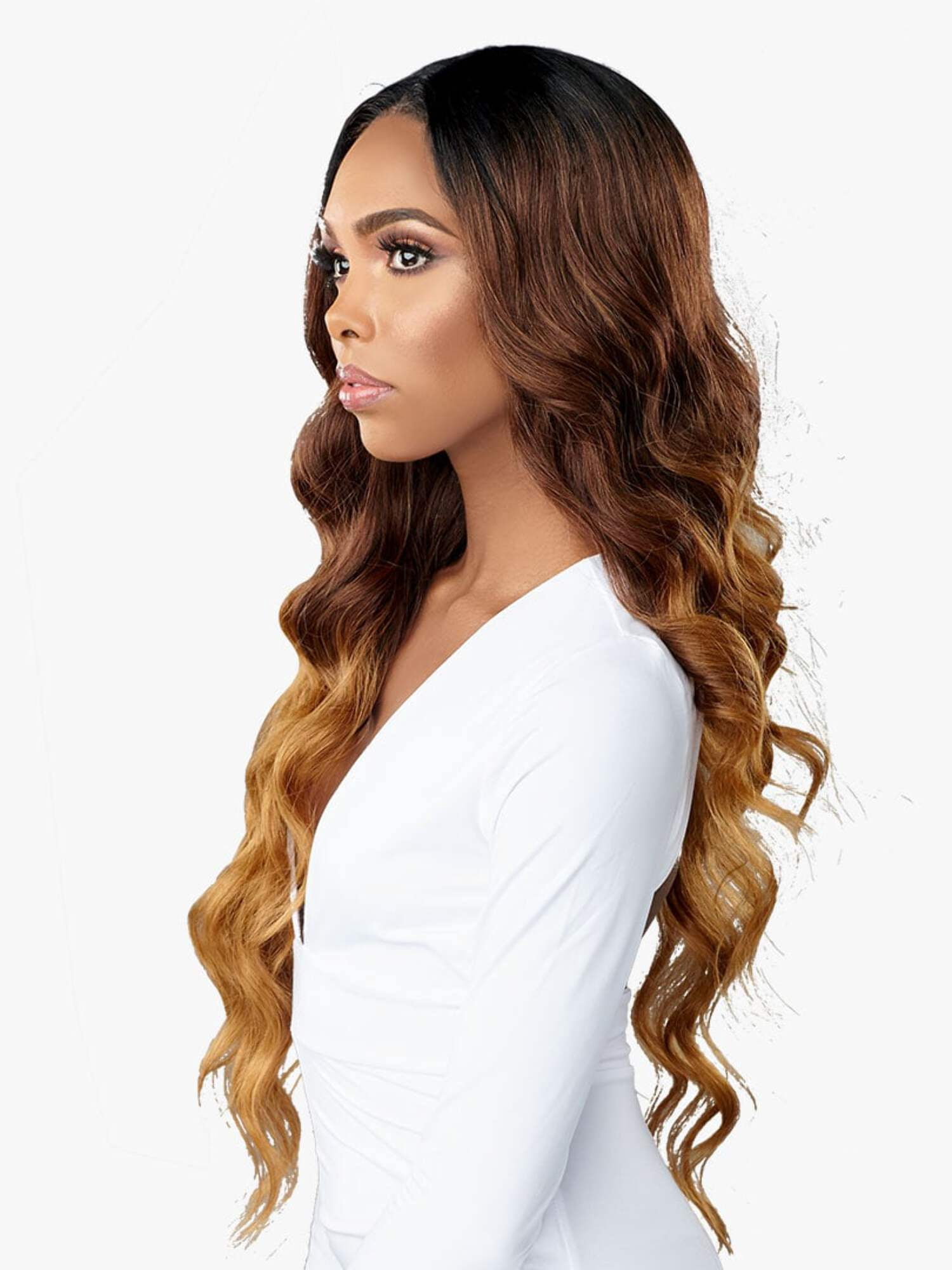 SENSATIONNEL - BUTTA LACE HUMAN HAIR BLEND OCEAN WAVE 30″