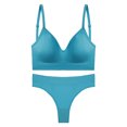 thumbnail image 4 of Everyday Bras for Women Men's Briefs Lace Satin Lingerie Set Men Med Underwear Satin Lace Sleepwear Set High Waist Lace Underwear Set Men Set Briefs for Men Large Mens Briefs Size Large Sky Blue One, 4 of 5