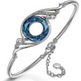 thumbnail image 1 of Pulsera de fénix "Rise From the Ashes" hecha con cristales de Austria, brazalete ajustable para mujer de 18 cm + 5 cm, empaquetada con joyero, regalo de cumpleaños., 1 of 3