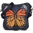 thumbnail image 2 of Petit Sac Bandoulière en Forme de Papillon Peint à la Main Orange, 2 of 6
