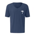 thumbnail image 4 of Camisetas de Trabajo de Manga Larga para Hombres Protección Solar, Deportes Manga Corta V Cuello Algodón Camisetas para el Verano Y Casual, 4 of 4