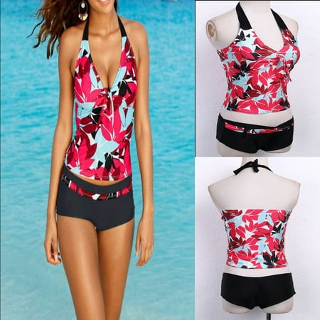 - Sexy Female Beachwear New Design Hot Sale Plus Women Lady Tankini Set Swimsuit Push Up Padded Bikini Swimwear Bathing Suit