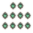 thumbnail image 2 of GUOOL 20pcs Flat Back Beads Button Scrapbook Embellishments Green Gold, 2 of 9
