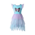 thumbnail image 2 of ATOGUTA Girls Casual Dresses Ruffle Summer Dresses Casual Party Tutu Tulle Sundress for Girls Sky Blue, Size 3-8 Years, 2 of 5