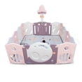 thumbnail image 4 of Corral Para Bebe Corralito De Juegos Portatil Plegable Infantil Rosa, 4 of 4