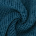 thumbnail image 7 of Lovskoo 2024 Sweaters for Women Long Sleeve V-Neck Solid Color Zipper Split Sweater Blouse Blue, 7 of 7
