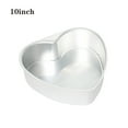 thumbnail image 2 of D-GROEE 6/8/10 Inch Aluminum Heart Shaped Cake Pan DIY Baking Mold Tool with Removable Bottom, 2 of 7