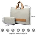 thumbnail image 2 of Bolso de computadora portátil de moda - Bolso de negocios para computadora portátil para hombres y mujeres - Adecuado para computadora portátil de 13.3 / 14, 2 of 6