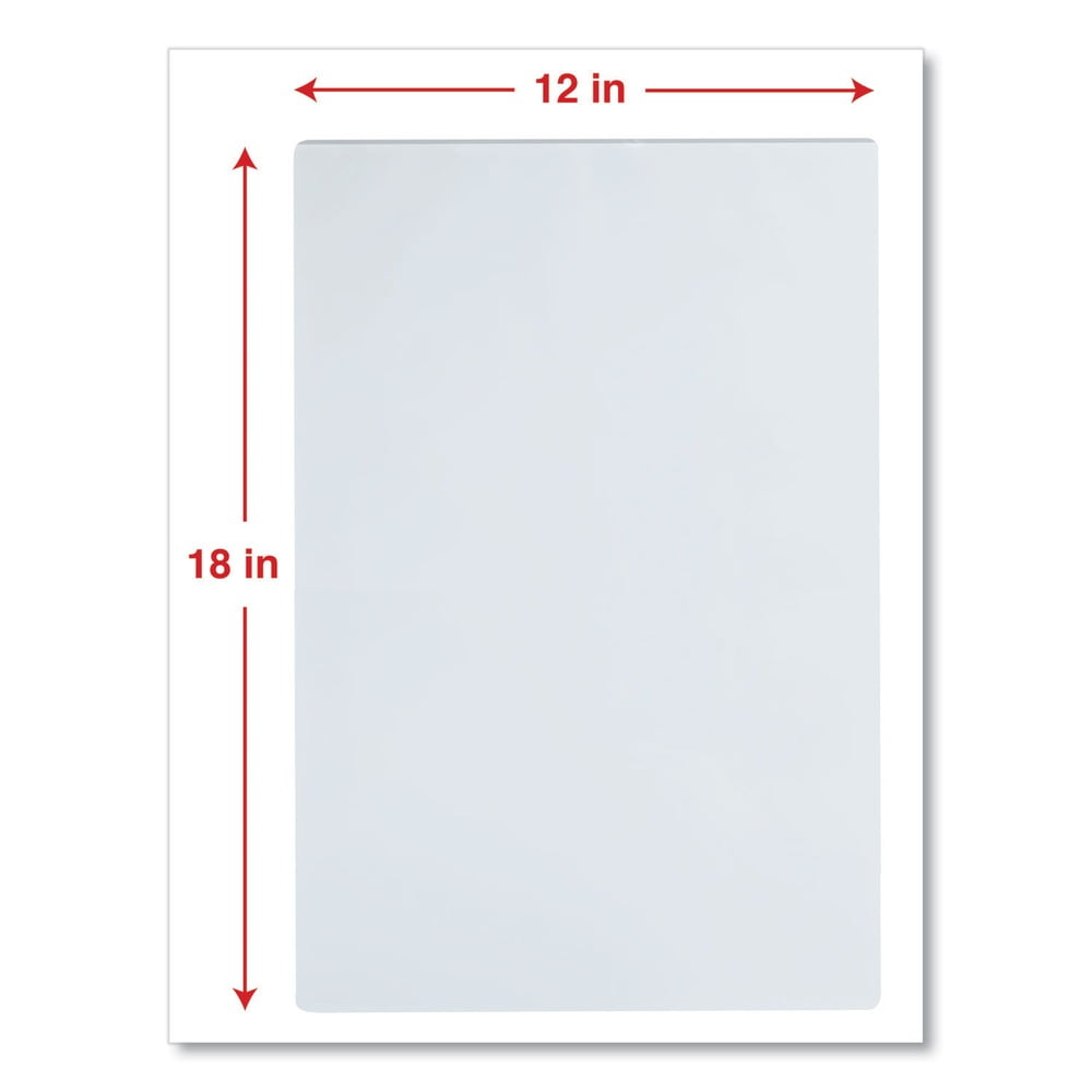 3 mil 18 in. x 12 in. Laminating Pouches - Matte Clear (25-Piece/Pack)