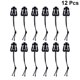 thumbnail image 4 of 12 piezas de cuerda elástica con hebilla triangular, acabado de bobina fija, abrazadera de cinta de almacenamiento, clip para suministros para exteriores, 4 of 5