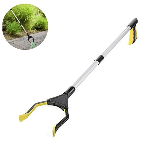 Pinza de agarre extra larga Rawiri: pinza plegable y herramienta de alcance con mandíbula giratoria
