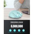 thumbnail image 7 of TECKNET Wired Mouse, 6-Button Corded with 4 Adjustable DPI, Ergonomic Optical Mouse, 5FT Cord for Laptop, Chromebook, PC, Desktop, Mac, Notebook - LT.Green, 7 of 7