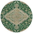 thumbnail image 2 of Addison Rugs Chantille Indoor/Outdoor Traditional Global Emerald Washable Round Rug, 8' x 8', 2 of 6