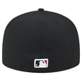 thumbnail image 4 of Men's New Era Black Boston Red Sox Checkered Undervisor 59FIFTY Fitted Hat, 4 of 5
