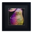 thumbnail image 2 of Trademark Fine Art "Painted Pear II" Canvas Art by Color Bakery Black Matte, Black Frame, 2 of 4