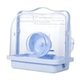 thumbnail image 3 of Jaula transportadora para hámster, estuche de transporte con rueda para correr, botella de agua, jaula para mascotas Azul, 3 of 9