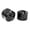 Black, variant on Ciro Diamond Cut Low Crown Bolt Cap Kit (53pk) for Harley - Chrome 70021