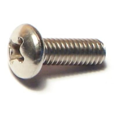 

#8-32 x 1/2 18-8 Stainless Steel Coarse Thread Phillips Pan Head Machine Screws