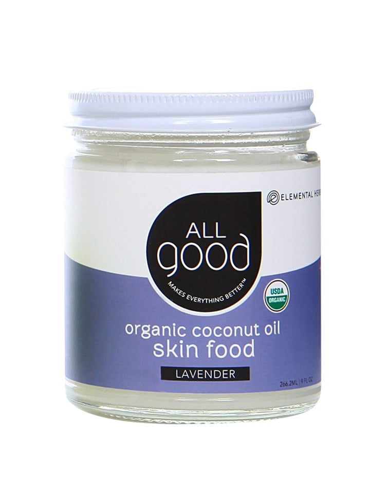 All Good Coconut Oil Skin Food, Lavender, 7.5 Oz