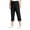 BlackF0512&02, variant on Capris Pants for Women Ice Silk Elastic Waist Straight Leg Women Hiking Pants Drawstring Lightweight Palazzo Flowy Sports Outdoor Womens Trouser with Pockets