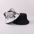 thumbnail image 6 of CoCopeaunts Tie Dye Bucket Hat Reversible Double-Sided Basin Hat Graffiti Fisherman Hat Outdoor Anti-Ultraviolet Bucket Cap, 6 of 8