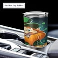thumbnail image 5 of SKYSONIC St. Patrick's Day Tumbler Stainless Steel Double Wall Vacuum Reusable Insulated Mug with Straw and Built-in Coaste for Cold and Hot Beverages, 12oz, 5 of 7
