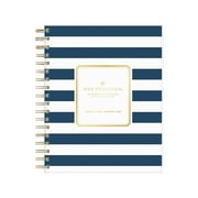Blue Sky 2022 8" x 10" Daily & Monthly Planner Day Designer Navy Stripe 103622-22