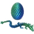 thumbnail image 3 of Home Office Desk Decor3D Printed Dragon Egg Crystal 3D Dragon Fidget Toys for Adult Articulated Dragon Egg Surprise Dragon Gifts,Blue, 3 of 5
