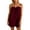 hgg309-Wine, variant on Ounisa Women's Solid Summer Loose Suspender Shortalls Pocket Bib Overall Shorts Soft Breathable Lightweight Stretchy Comfy