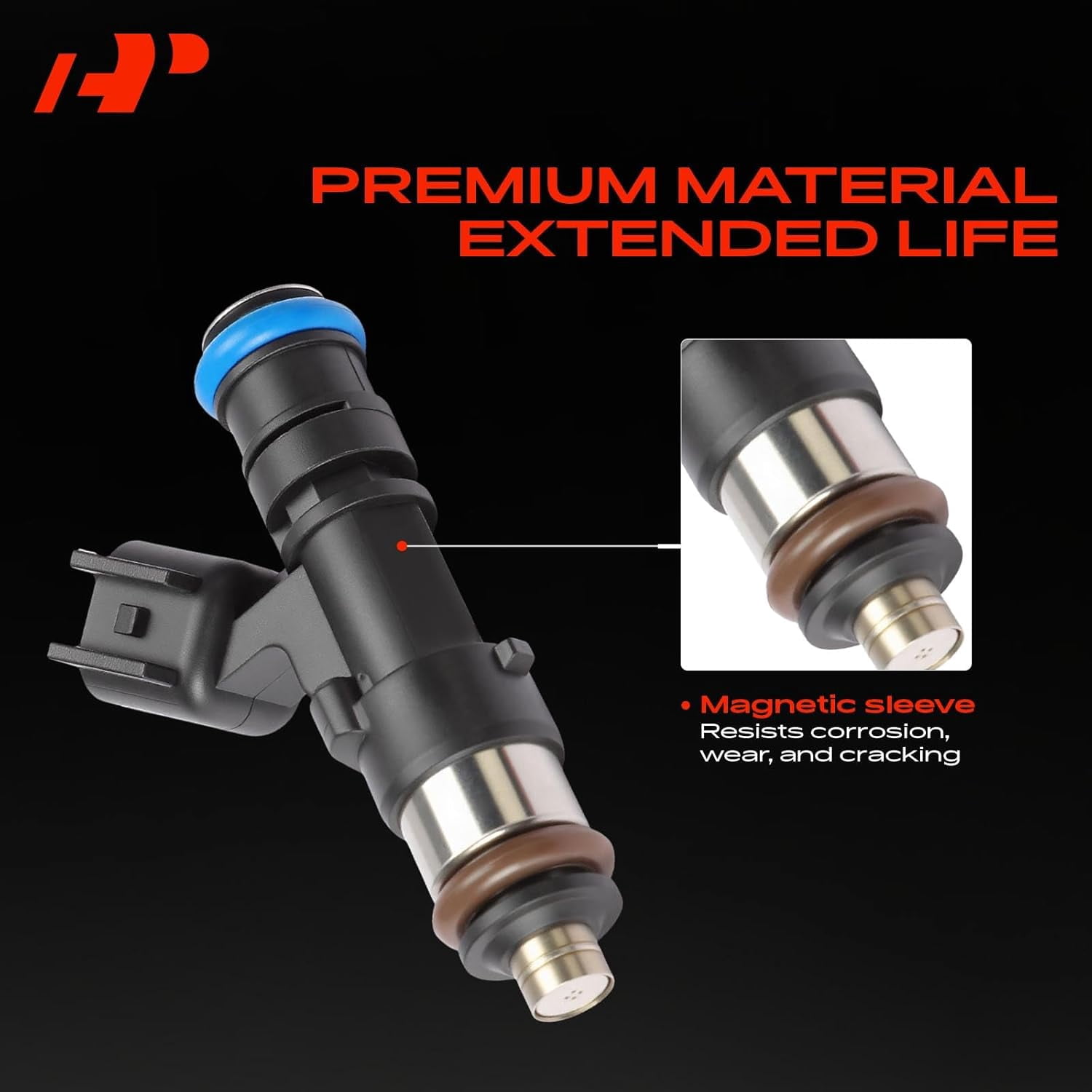 A-Premium Fuel Injectors Compatible with Ford Mustang 2005-2010, Explorer 2006-2010, Ranger 2005-2011, Explorer Sport Trac 2007-2010 & Mercury Mountaineer 2006-2010, V6 4.0L, Set of 6